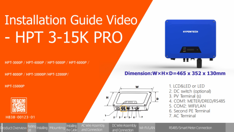 Guide d'installation du convertisseur de réseau Hypontech HPT 3-15K PRO